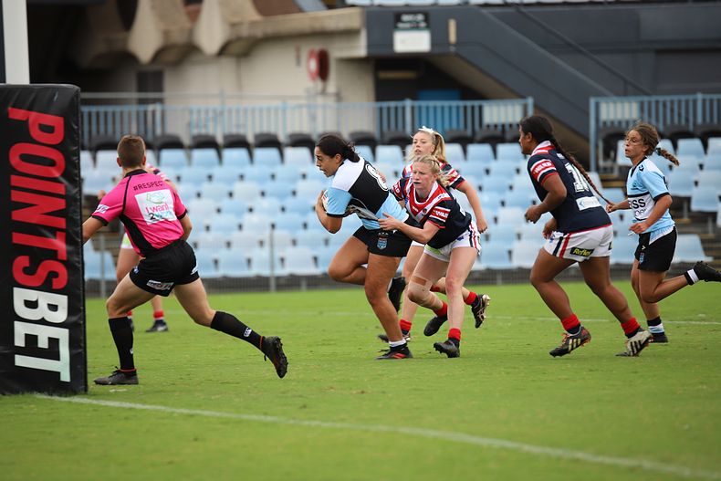 2020 Tarsha Gale Cup – Rnd 6 – Sharks v Roosters (1st Half)