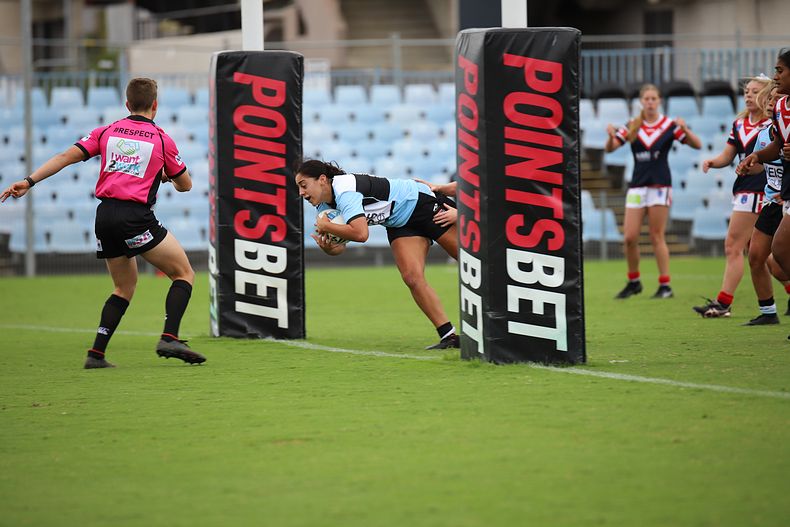 2020 Tarsha Gale Cup – Rnd 6 – Sharks v Roosters (1st Half)