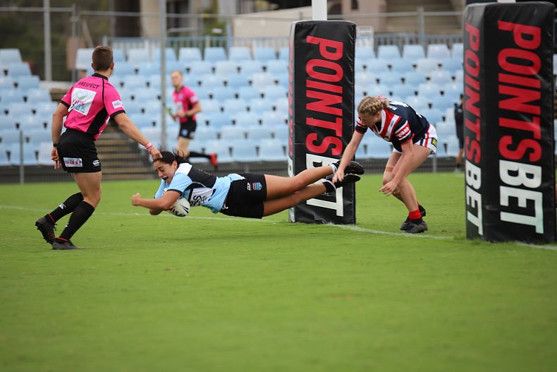 2020 Tarsha Gale Cup – Rnd 6 – Sharks v Roosters (1st Half)