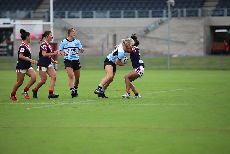 2020 Tarsha Gale Cup – Rnd 6 – Sharks v Roosters (1st Half)