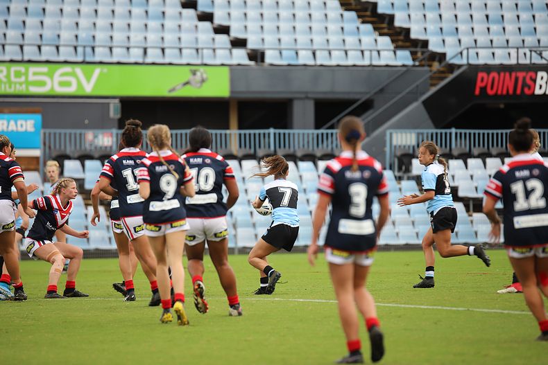 2020 Tarsha Gale Cup – Rnd 6 – Sharks v Roosters (1st Half)
