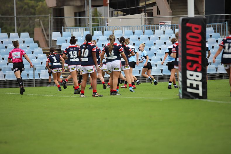 2020 Tarsha Gale Cup – Rnd 6 – Sharks v Roosters (1st Half)