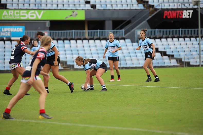 2020 Tarsha Gale Cup – Rnd 6 – Sharks v Roosters (1st Half)