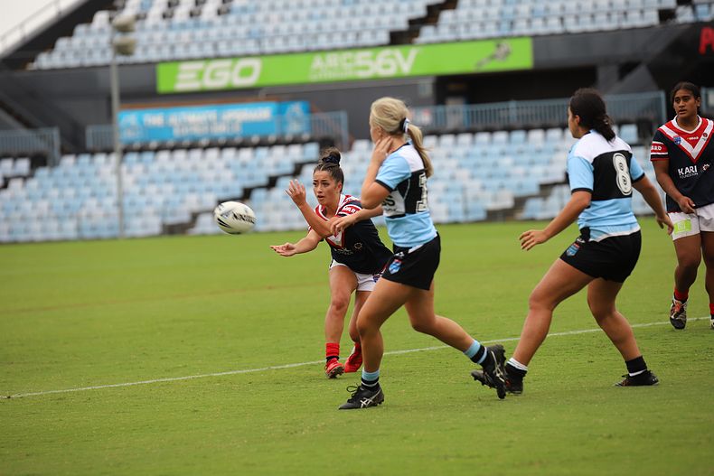 2020 Tarsha Gale Cup – Rnd 6 – Sharks v Roosters (1st Half)