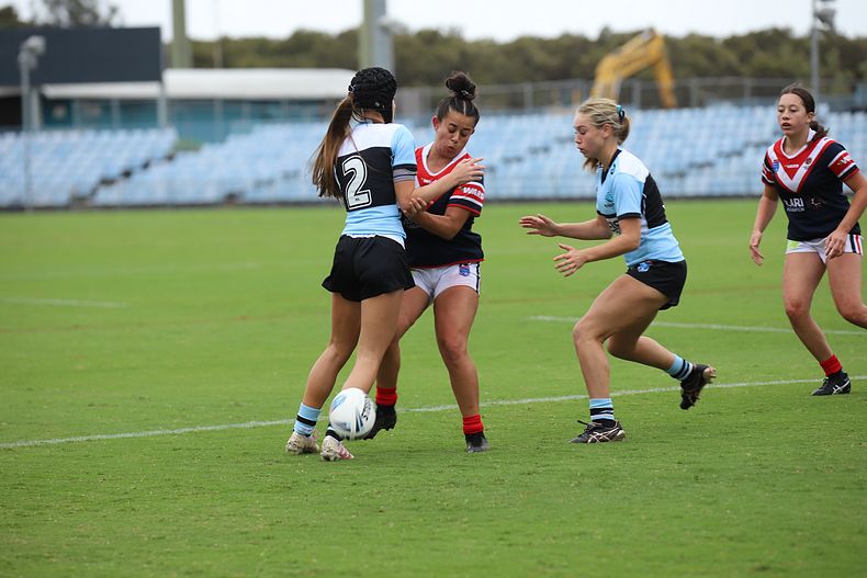 2020 Tarsha Gale Cup – Rnd 6 – Sharks v Roosters (1st Half)