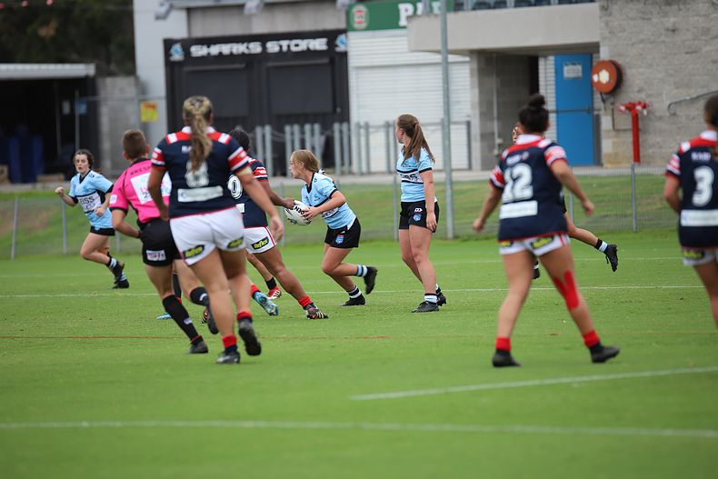 2020 Tarsha Gale Cup – Rnd 6 – Sharks v Roosters (1st Half)