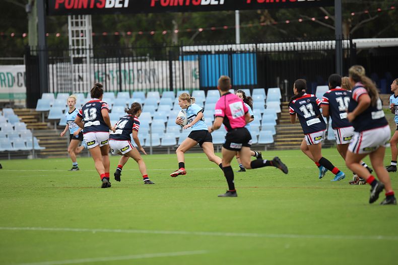 2020 Tarsha Gale Cup – Rnd 6 – Sharks v Roosters (1st Half)