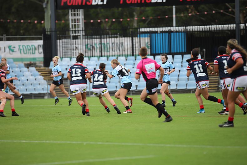 2020 Tarsha Gale Cup – Rnd 6 – Sharks v Roosters (1st Half)