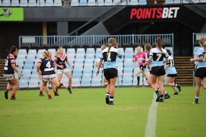2020 Tarsha Gale Cup – Rnd 6 – Sharks v Roosters (1st Half)