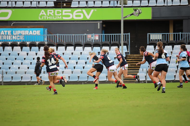 2020 Tarsha Gale Cup – Rnd 6 – Sharks v Roosters (1st Half)
