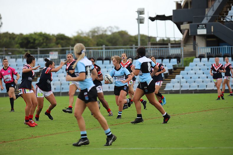 2020 Tarsha Gale Cup – Rnd 6 – Sharks v Roosters (1st Half)