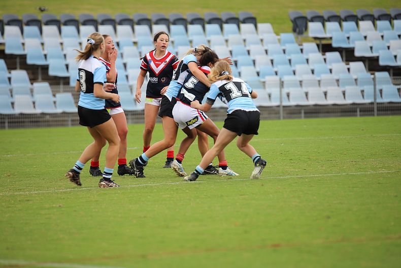 2020 Tarsha Gale Cup – Rnd 6 – Sharks v Roosters (1st Half)