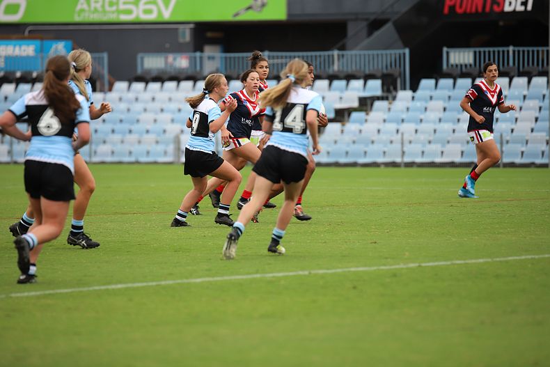 2020 Tarsha Gale Cup – Rnd 6 – Sharks v Roosters (1st Half)