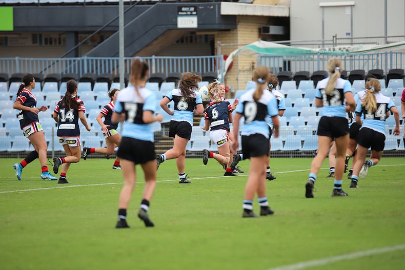 2020 Tarsha Gale Cup – Rnd 6 – Sharks v Roosters (1st Half)