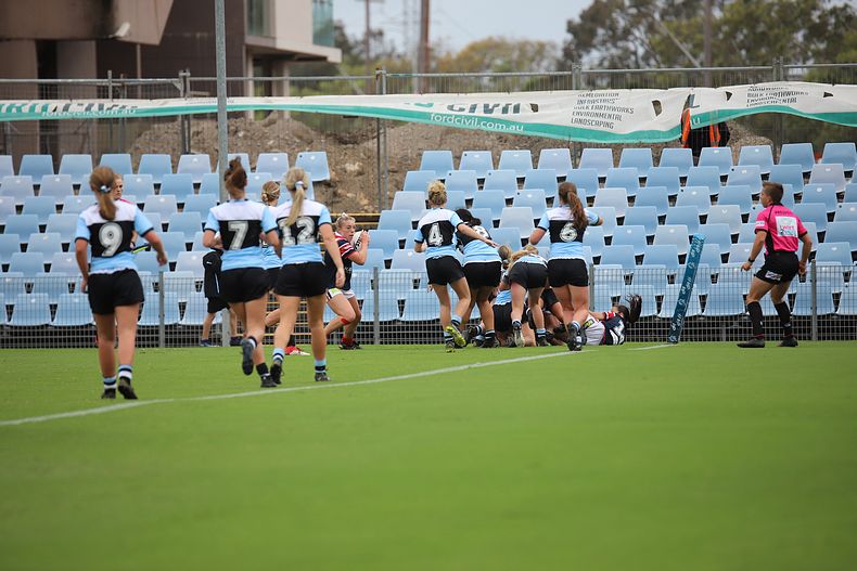 2020 Tarsha Gale Cup – Rnd 6 – Sharks v Roosters (1st Half)