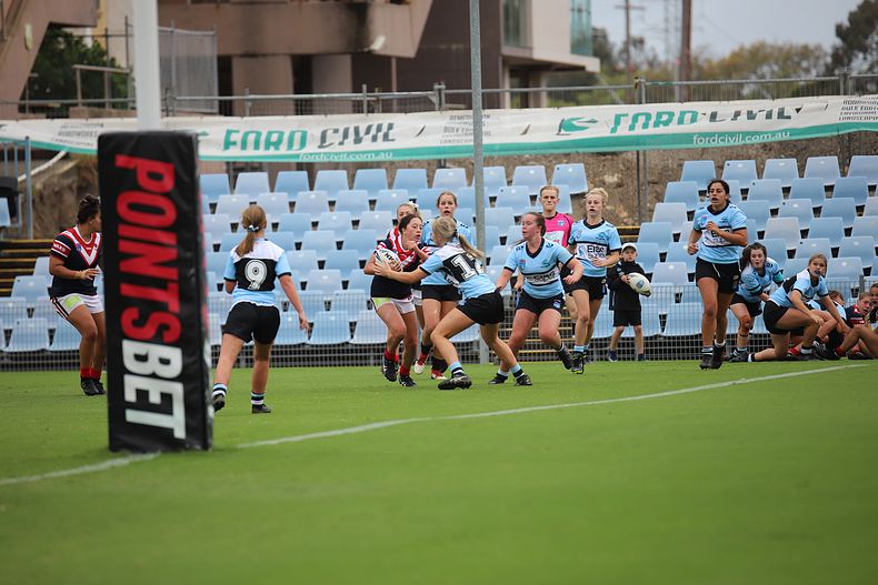 2020 Tarsha Gale Cup – Rnd 6 – Sharks v Roosters (1st Half)