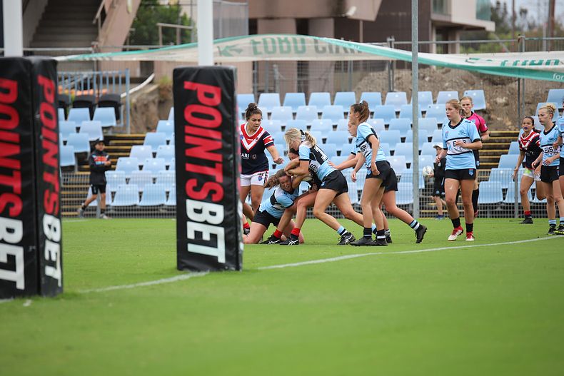 2020 Tarsha Gale Cup – Rnd 6 – Sharks v Roosters (1st Half)