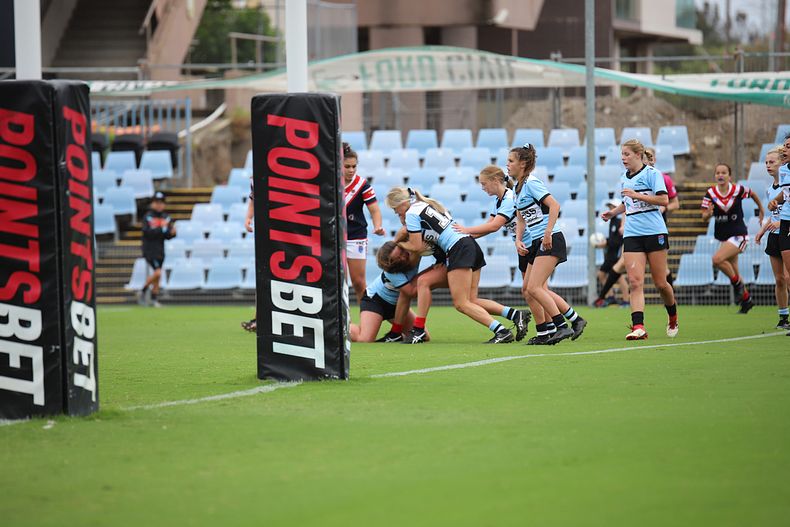2020 Tarsha Gale Cup – Rnd 6 – Sharks v Roosters (1st Half)