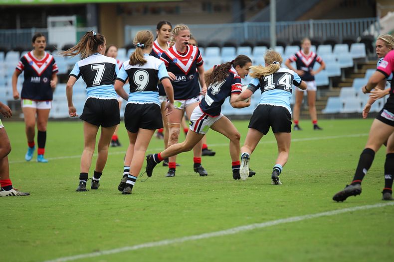 2020 Tarsha Gale Cup – Rnd 6 – Sharks v Roosters (1st Half)