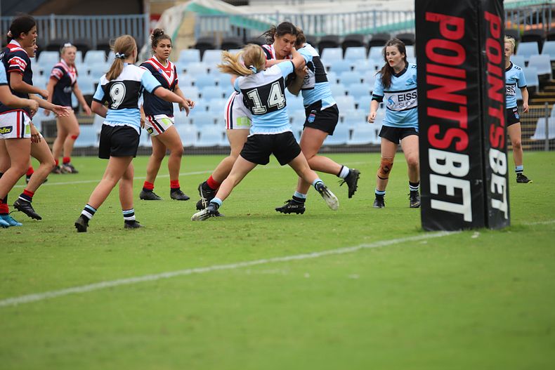 2020 Tarsha Gale Cup – Rnd 6 – Sharks v Roosters (1st Half)