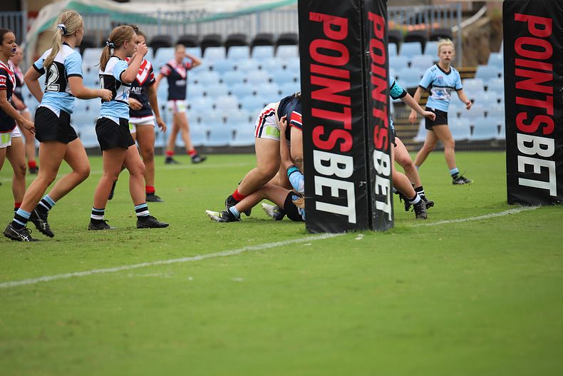 2020 Tarsha Gale Cup – Rnd 6 – Sharks v Roosters (1st Half)
