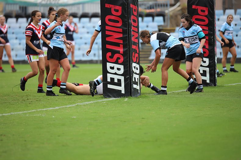 2020 Tarsha Gale Cup – Rnd 6 – Sharks v Roosters (1st Half)