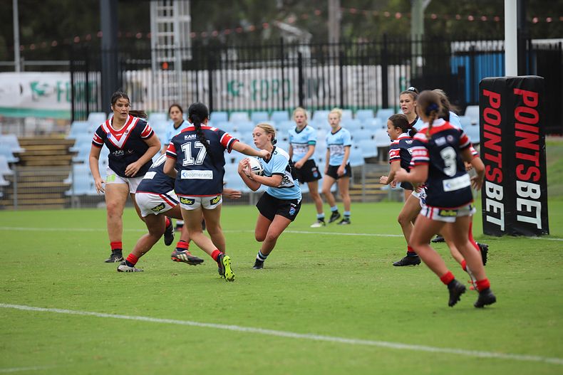 2020 Tarsha Gale Cup – Rnd 6 – Sharks v Roosters (1st Half)