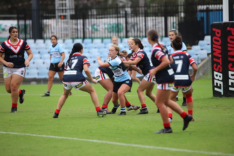 2020 Tarsha Gale Cup – Rnd 6 – Sharks v Roosters (1st Half)
