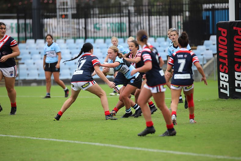 2020 Tarsha Gale Cup – Rnd 6 – Sharks v Roosters (1st Half)