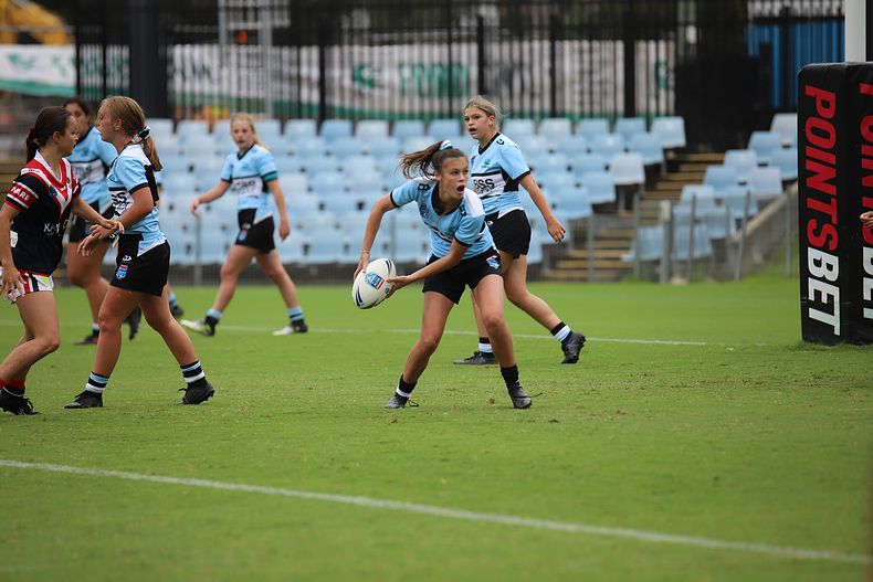 2020 Tarsha Gale Cup – Rnd 6 – Sharks v Roosters (1st Half)