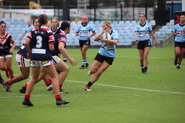 2020 Tarsha Gale Cup – Rnd 6 – Sharks v Roosters (1st Half)