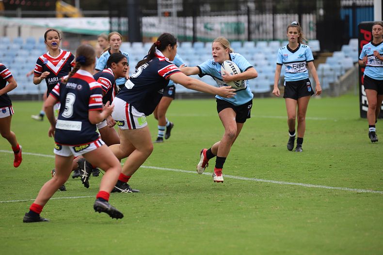 2020 Tarsha Gale Cup – Rnd 6 – Sharks v Roosters (1st Half)