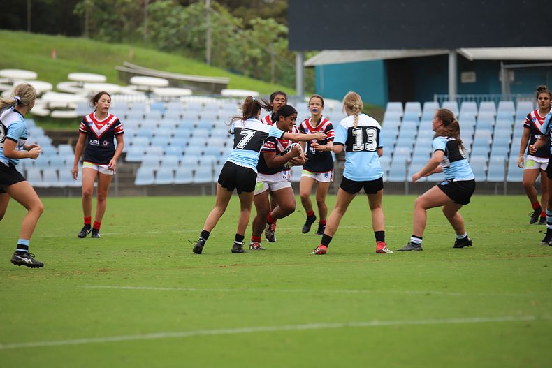 2020 Tarsha Gale Cup – Rnd 6 – Sharks v Roosters (1st Half)