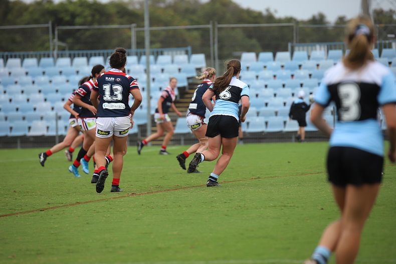 2020 Tarsha Gale Cup – Rnd 6 – Sharks v Roosters (1st Half)
