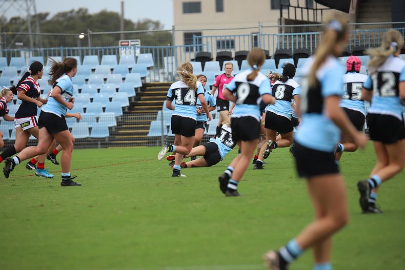 2020 Tarsha Gale Cup – Rnd 6 – Sharks v Roosters (1st Half)