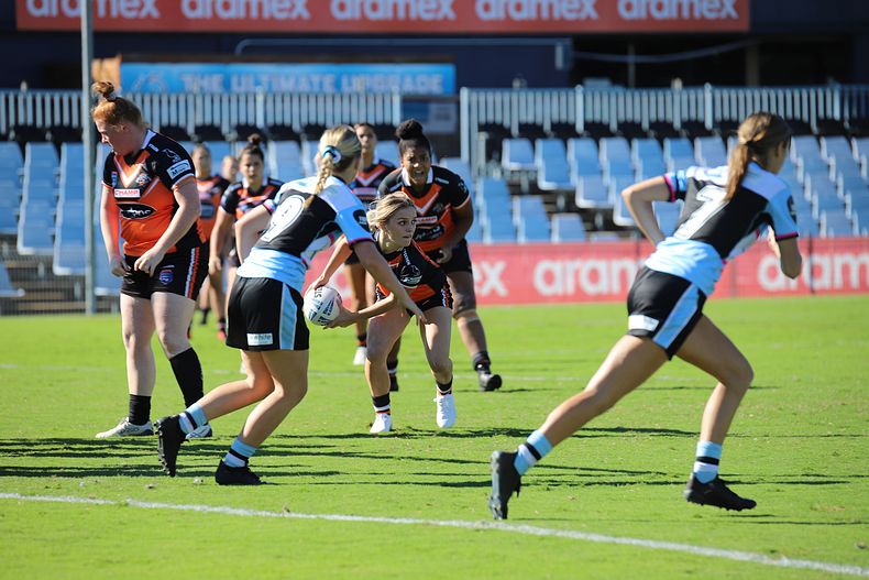 2021 Tarsha Gale Cup Rnd 8 Sharks v WestsTigers