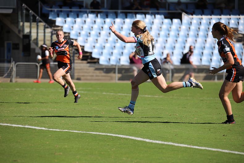 2021 Tarsha Gale Cup Rnd 8 Sharks v WestsTigers
