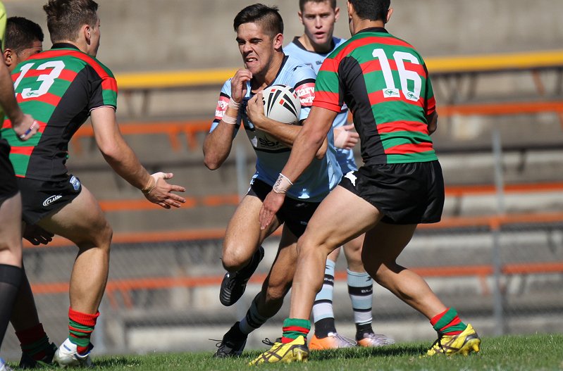 Will Kennedy in action in the 2015 SG Ball Cup Grand Final v Souths - Will benefited from Sharks Homestay for many years (Photo : Stave Montgomery)