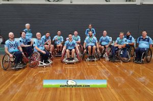 NSW Wheelchair Rugby League 2022 State of Origin team (Photo : Steve Montgomery)