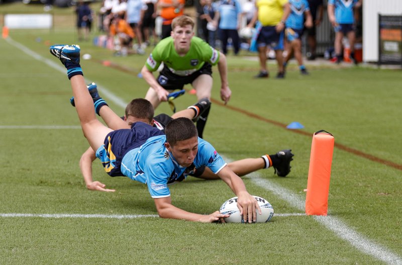 Blake Togo-Murphy Scores Northern Rivers Titans Andrew Johns Cup (Photo: Bryden Sharp - bsphotos.com.au)