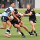 Kurt Montgomery was solid in defence pushing Panthers player out (Photo : Steve Montgomery)