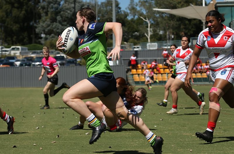 Raiders v Dragons in rnd 2 of the NSWRL Tarsha Gale Cup (Photo : Trisha Sullivan)