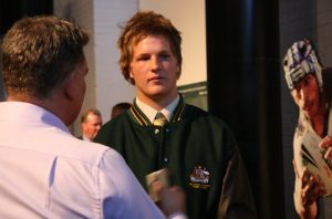2008 Australian Schoolboy Captain Tim Auremi at the Australian Schoolboys team of the Century (Photo : Steve Montgomery)