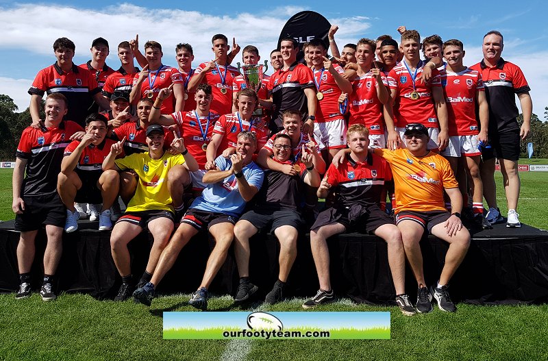 Illawarra South Coast Dragons ar the 2022 Laurie Daley Cup Champions (Photo : Steve Montgomery)
