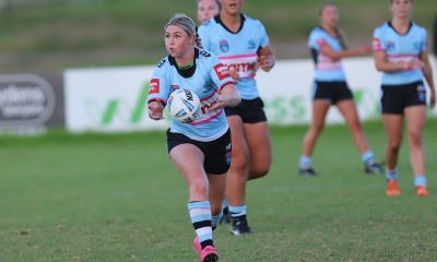 Maddie Studdon steers the Sharks HNWP to a tight round 1 win over the Mounties (Photo : Steve Montgomery)