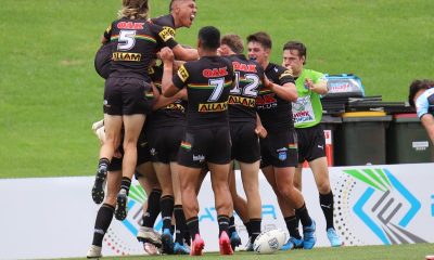 Penrith Panthers SG Ball team celebrate (Photo : Steve Montgomery)