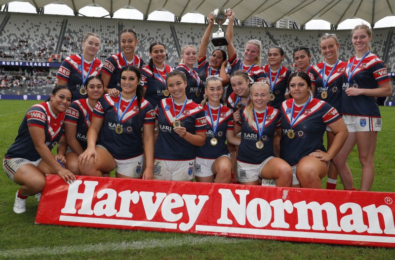 Indigenous Academy Sydney Roosters 2022 NSWRL Tarsha Gale Cup Champions (Photo : Brayden Sharp NSWRL)
