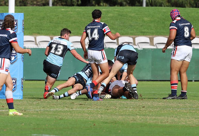 Harold Matthews Cup Semi Final Sydney ROOSTERS v Cronulla SHARKS