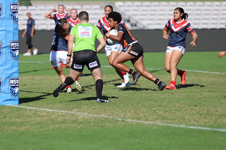 Tarsha Gale Cup Semi Final Indigenous Roosters v Weststigers (1st Half)