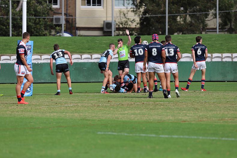 Harold Matthews Cup Semi Final Sydney ROOSTERS v Cronulla SHARKS